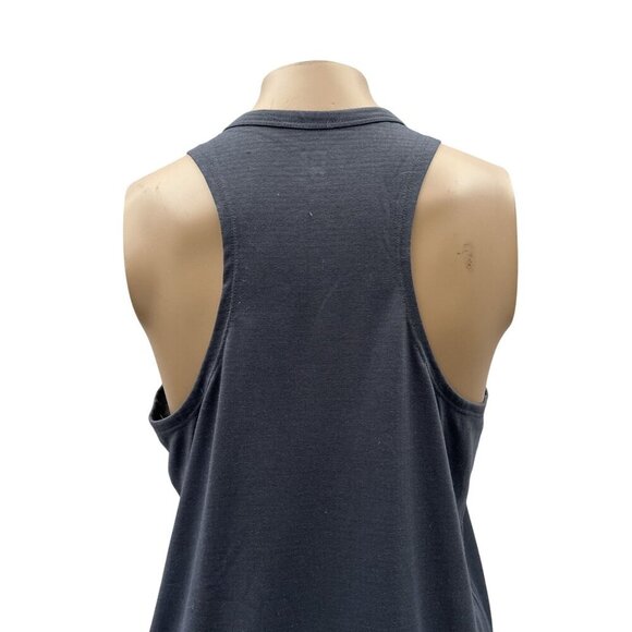 Title Nine Racerback Tank Top Sleeveless Relaxed Fit  Charcoal Gray Womens M - Picture 9 of 10